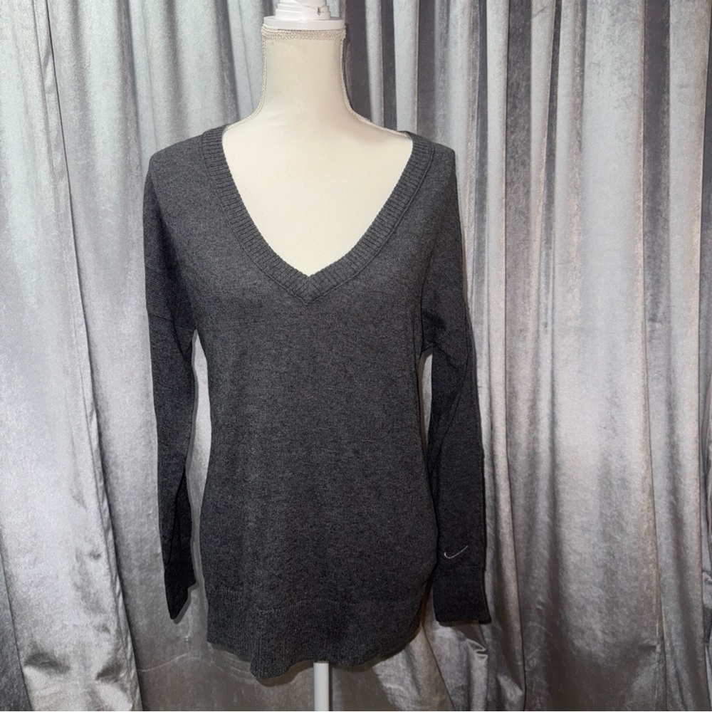 Dark Gray V-Neck Sweater